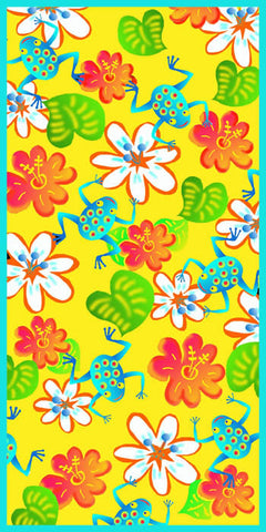 Hawaian Frog Towel